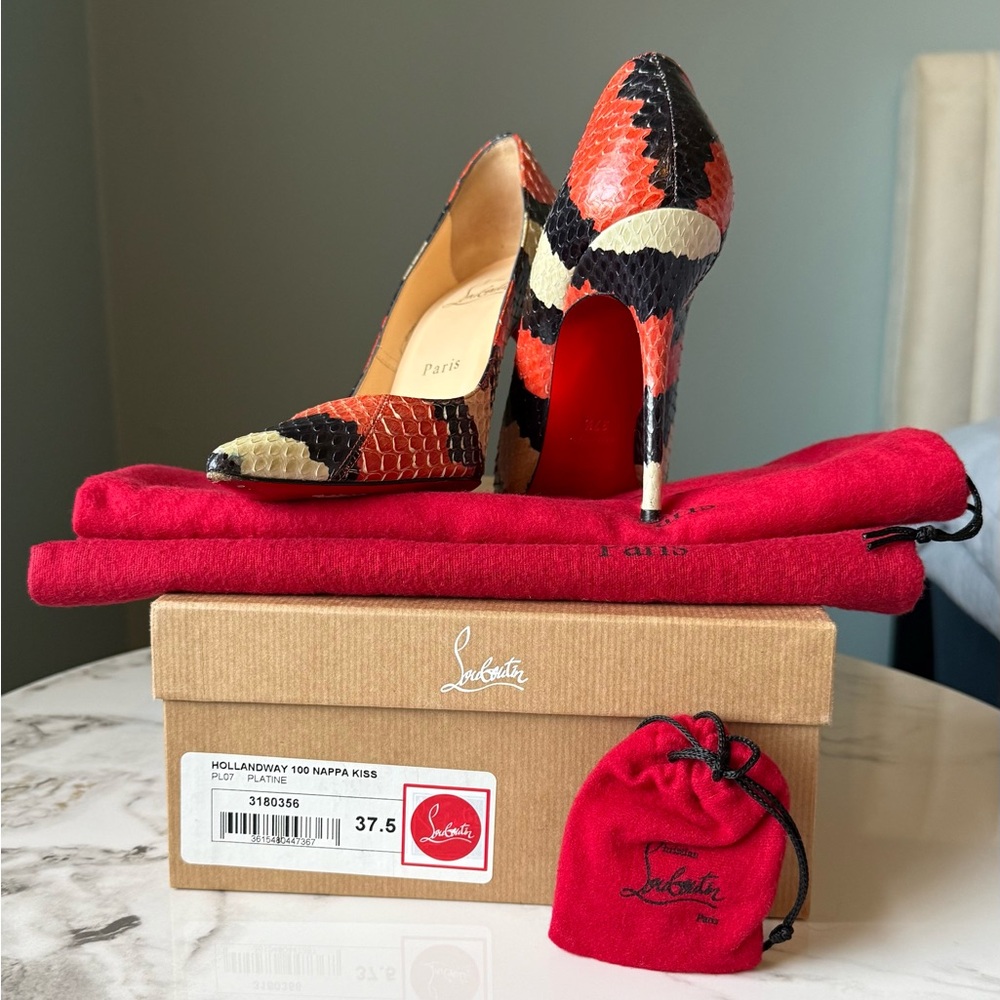 Christian Louboutin Hollandway 100 Nappa Kiss | Size 37